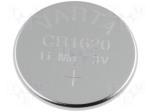 Батерия BAT-CR1620/V Батерия: литиева; 3V; CR1620; O16x2mm; 70mAh